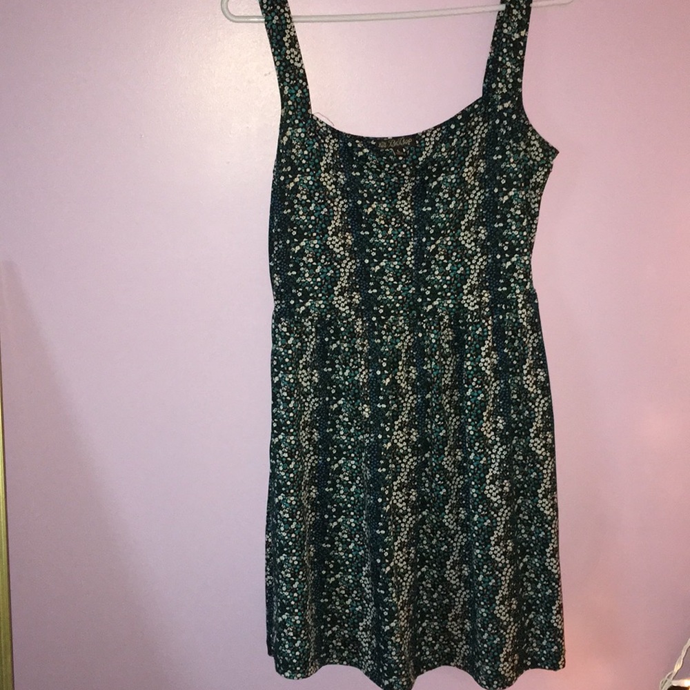 Blue Floral Flowy Dress